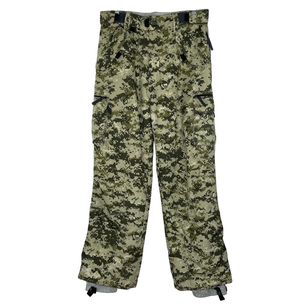 Turbine Green Camoflauge Camo Snow Outdoor Pants Boy's Size X-Large